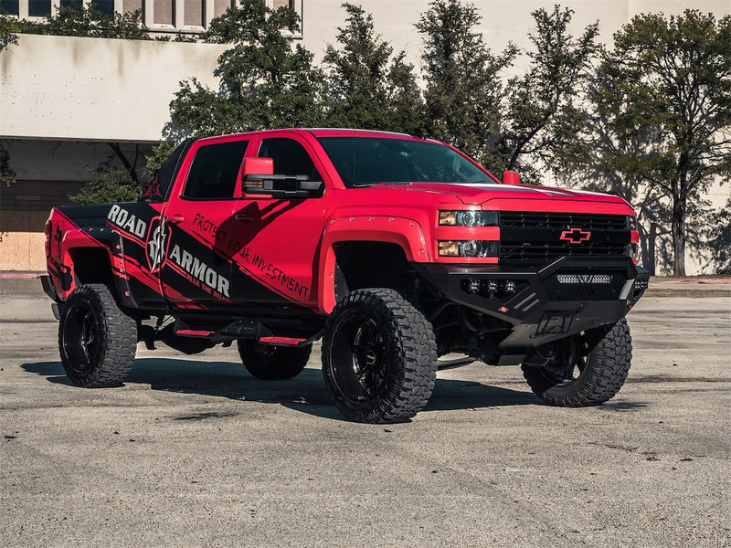 Road Armor Easy To Install Bull Bar 3152XFPRB - Spartan Frnt Bmpr Acc Frmd Prernr