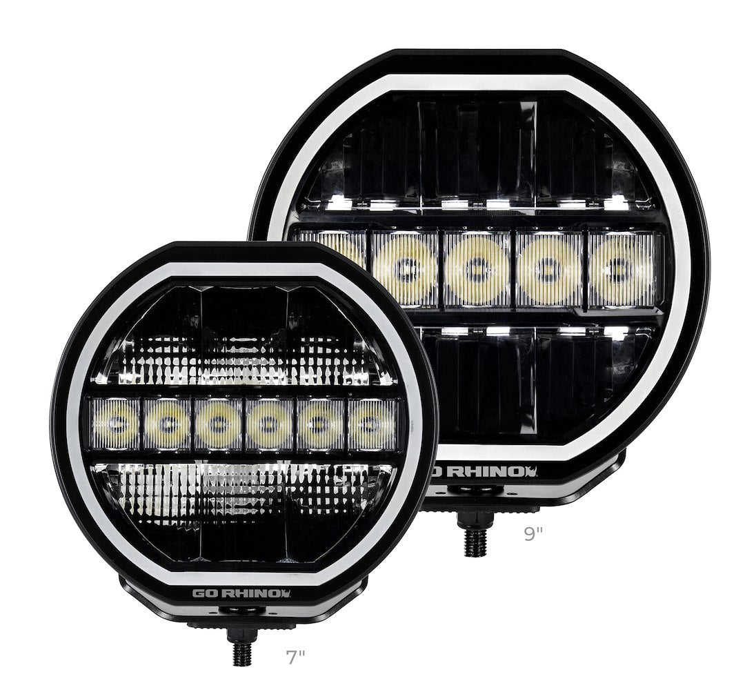 GO Rhino 751080711CRS Driving/ Fog Light - Black