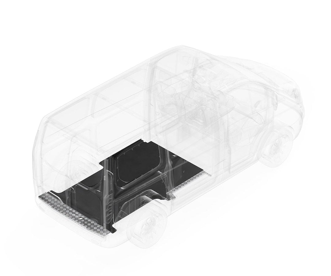Legend Fleet Decreases Road Noise Cargo Area Liner 731-135-6441.2 - Stabiligrip Piece- Dual Sliding
