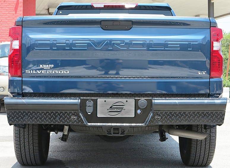 Steelcraft Accommodates Parking Sensors Bumper HD20490 - Black HD Rear Replacements