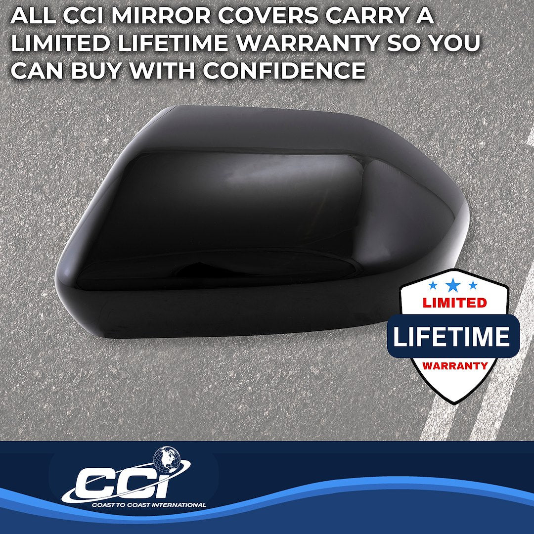 Coast2Coast Limited Lifetime Warranty Exterior Mirror Cover MC67562Black - Black MC 25-26 Explorer TS GL MC67562BLK
