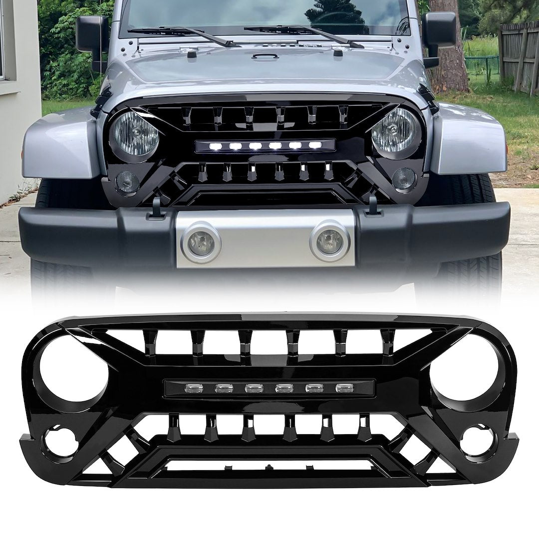 American MOD Aggressive Off-Road Styling Grille Amjpaa00135 - Armor OFF-Road Lights GL