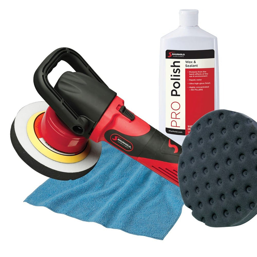 Shurhold IND Features Variable Speed Dial Polisher 3101 - Dual Action Starter Kit