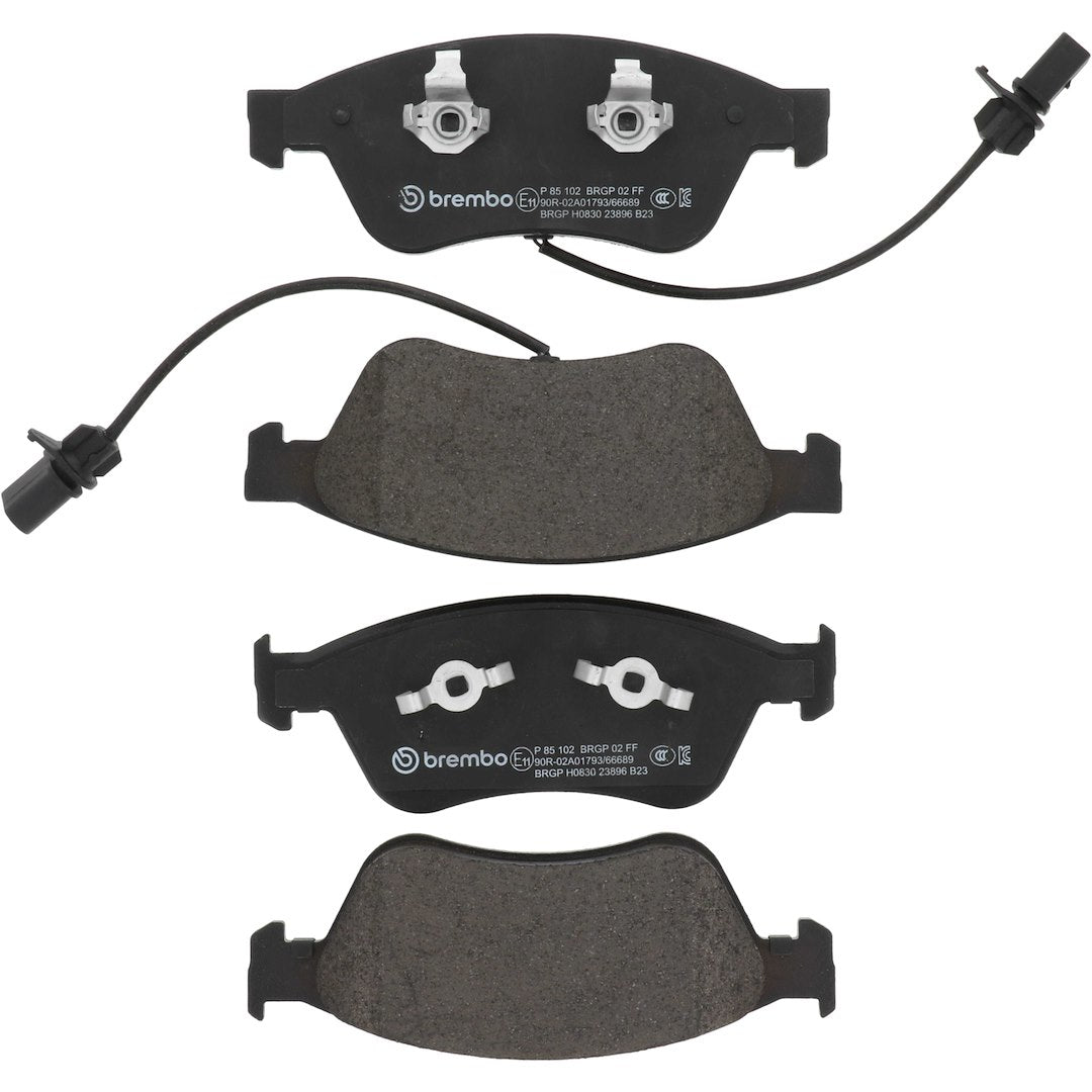 Brembo Premium Low-Met OE Equivalent Pad Brake Pad P85102 - Disc Set
