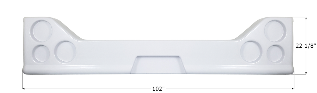Icon Impact Resistant Design Roof Vent Corner Insert 14512 - Bumper Jayco 0181701 Unpainted
