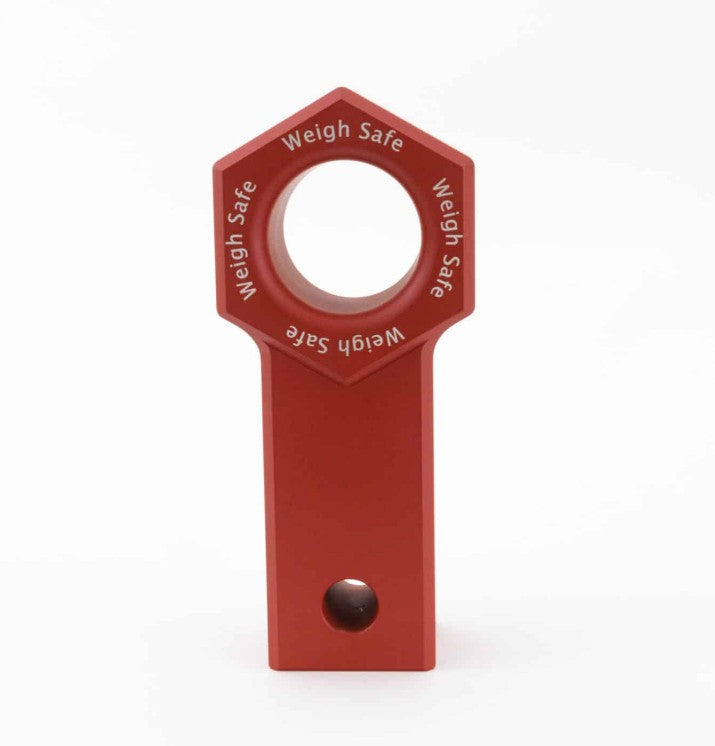 Weigh Safe Raw Machined Finish D-Ring Mount WS-SS-CER-Red - Red Cerakote Towing Recovery AL