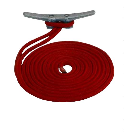 SEA DOG No Supplier Warranty Dock Line 302110015RD-1 - Double Braided Nylon