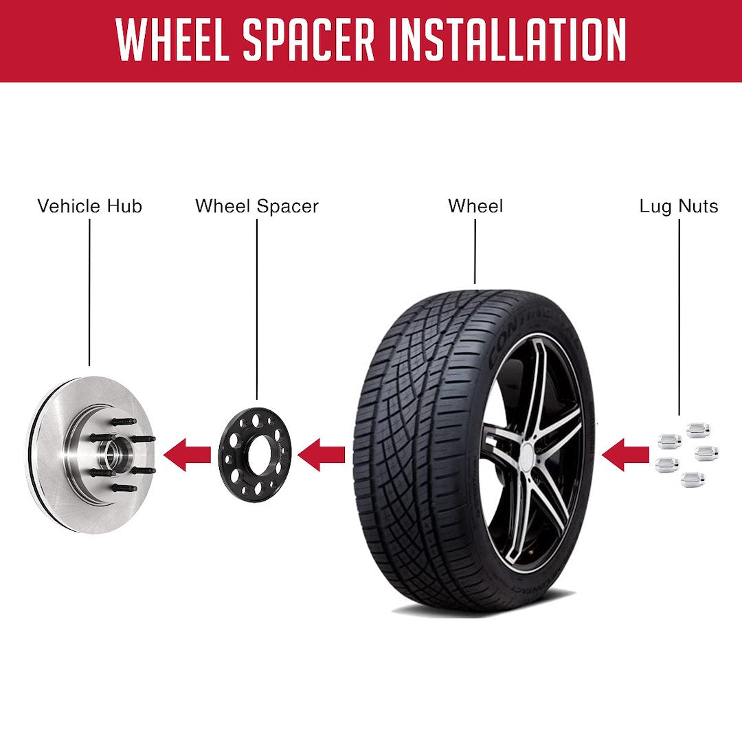 Revolution Improve Vehicle Handling Wheel Spacer GM6550-15-781 - Spac-5XM130-M8-71.5