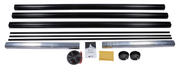 Velarium No Supplier Warranty Awning Roller VET022W - Black 22 CUT-TO-FIT Powder Coated