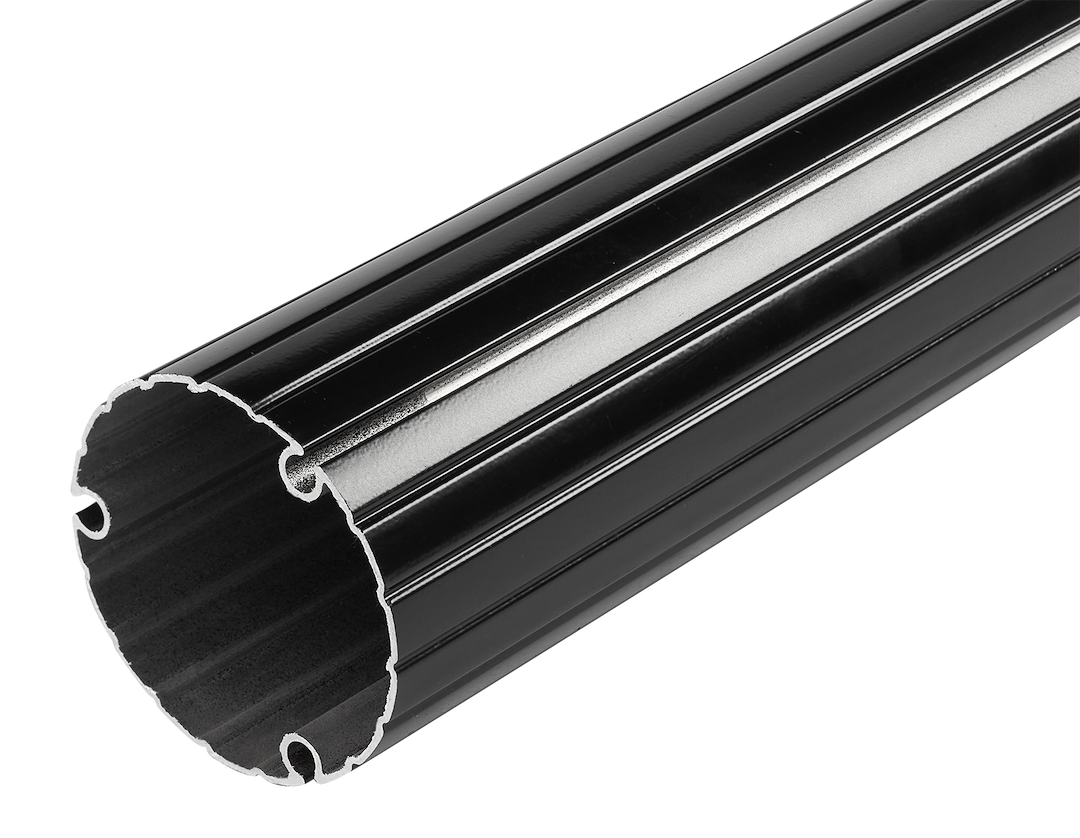 Velarium No Supplier Warranty Awning Roller VET022B - Black 22 CUT-TO-FIT Powder Coated