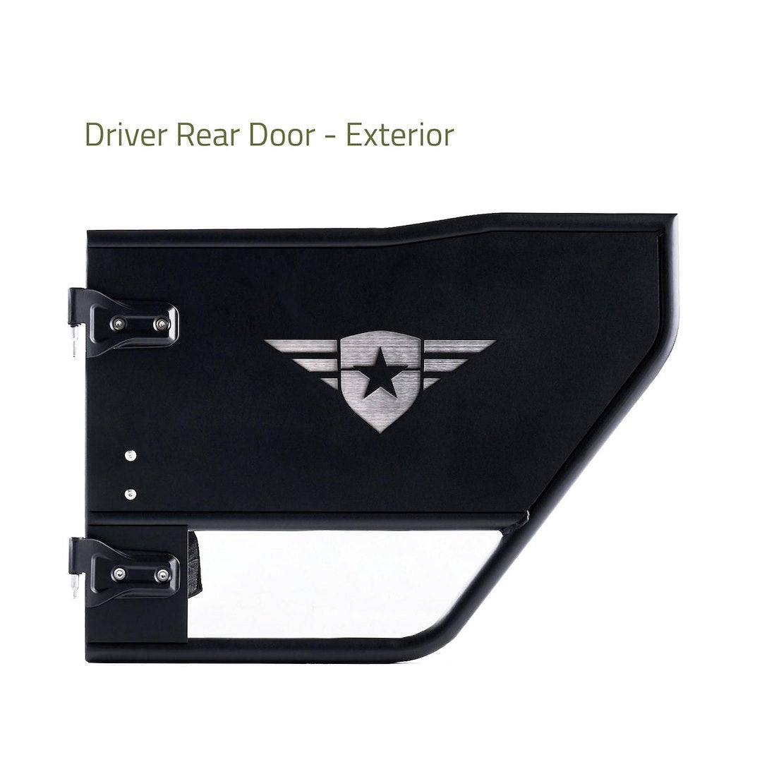 Combat Offrd Easy To Install Door 25-1049 - Jeep JL JLU Mission Doors Rear PA