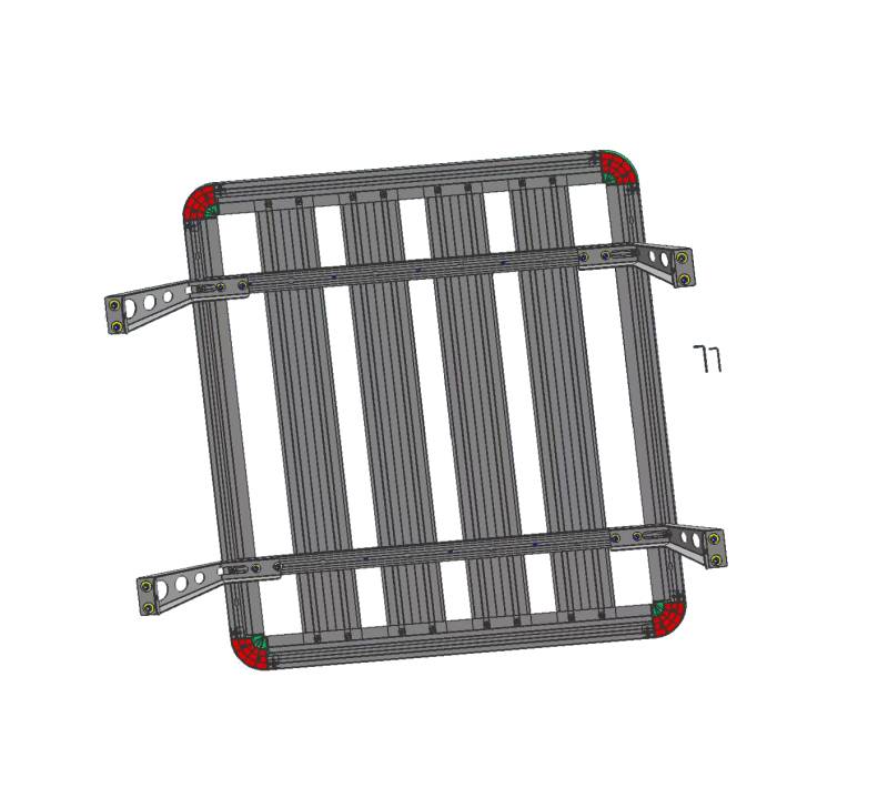 Black Horse Compatible With Truck Bed Rack Bed Cargo Rack Upright WHPB4 - Black Spike Pltfrm Tray Bkt