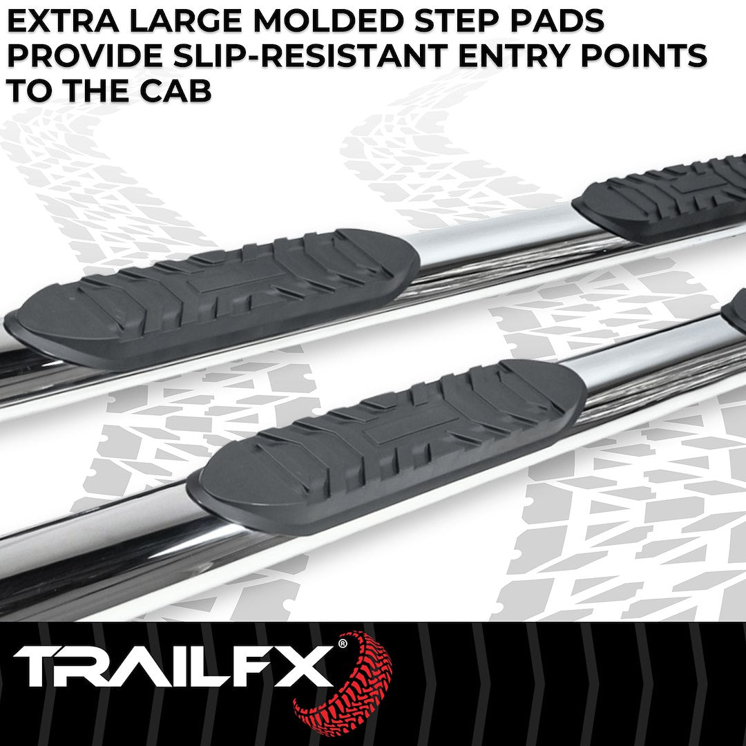 Trailfx Limited Lifetime Warranty Nerf Bar A1560S - Oval Str 4Runner Pss