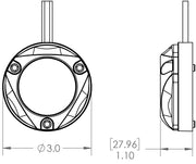 Lumitec Cost-Effective Solution Boat Underwater Light 101833 - Zambezi Mini Pontoon Pli Spectru