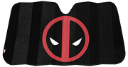 Plasticolor Universal Design Fits Most Vehicles Windshield Shade 003854R01 - Black Marvel Deadpool Logo AC
