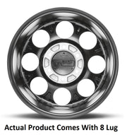 M.T. Wheel Modern Low Profile Cap Design 274610 - Black 18X9 8X6.5 MT Classic Pro