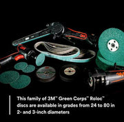 3M No Supplier Warranty Grinding Disc 36526 - Green Corps Roloc 36526