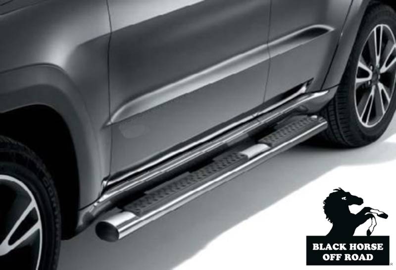 Black Horse Mirror Polish Finish Nerf Bar 9B080203Ssov - 2011-2019 Jeep Grand Cherokee Side
