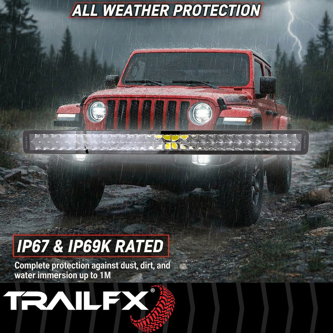 Trailfx Limited Lifetime Warranty Light Bar 30DRBKCM - 30IN DR 60X5W BK Combo BK Cvr