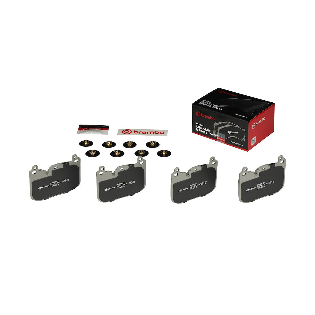 Brembo Premium Low-Met OE Equivalent Pad Brake Pad P06097N - Disc Set