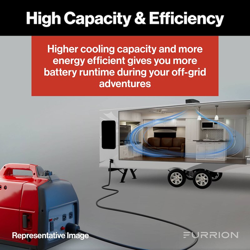 Furrion Air Conditioner: Furrion Chill Cube RV Air Conditioner Ducted 18K Black FACR18VSDA-BL-AM