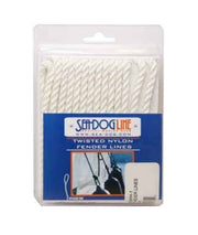 SEA DOG 302110006WH-1 100 percent premium double braided nylon - Fender Line