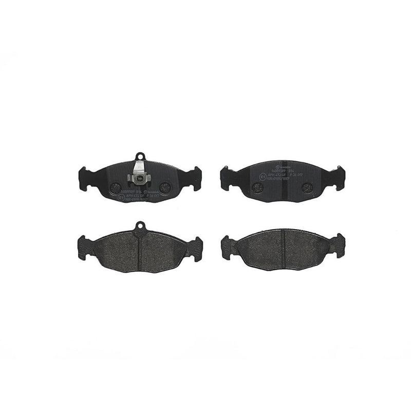 Brembo Premium Low-Met OE Equivalent Pad Brake Pad P36017 - Disc Set