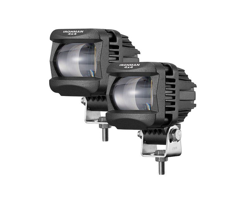 Ironman 4X4 Easy To Install Driving/ Fog Light IFL0201W - White 10W Led Lights 2-PAC