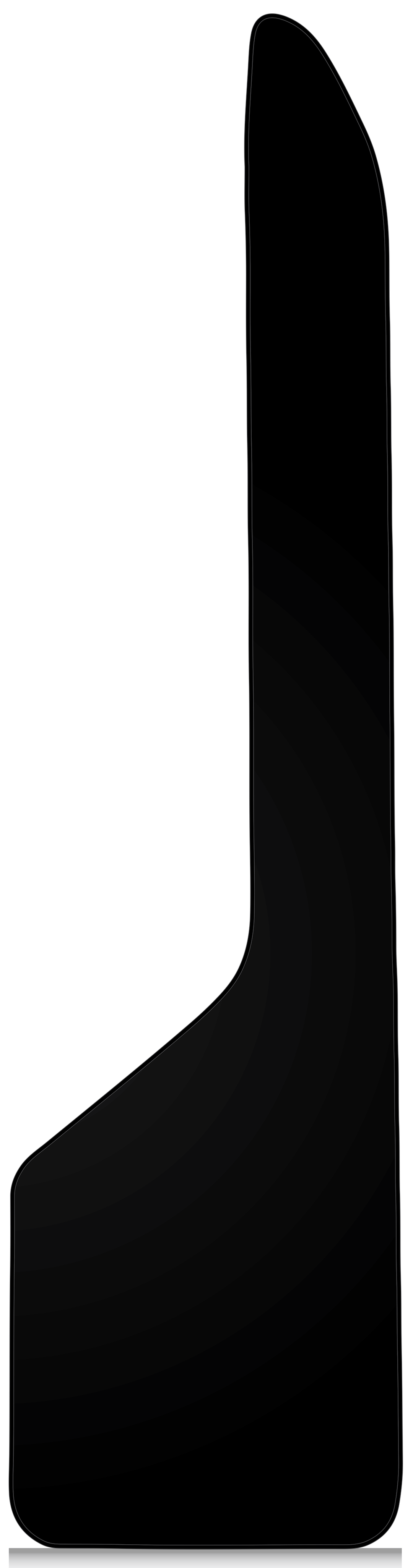 Plasticolor 17050R01 Patented fiberglass reinforced process - Big Jon 12X48 Mud Flap