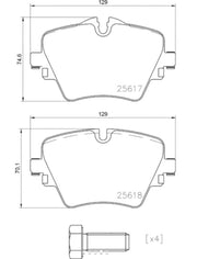 Hella Maximum Durability And Comfort Brake Pad 355023131 - Set Disc