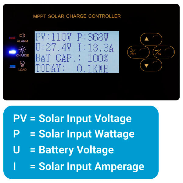 Aims Power Low Self Consumption And Stackable Battery Charger Controller SCC30Amppt - 30A Mppt Solar Charge