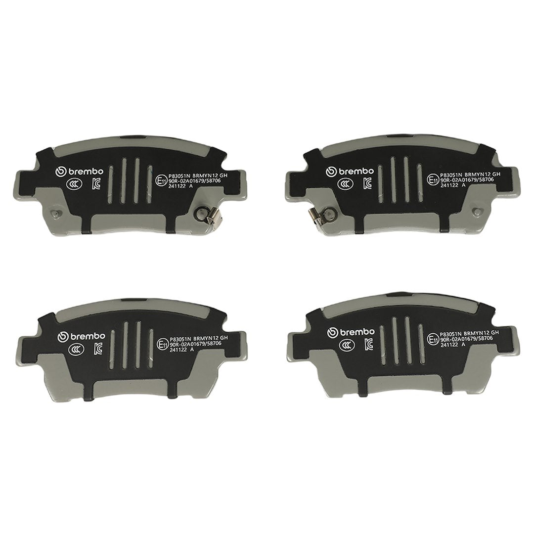 Brembo Premium Low-Met OE Equivalent Pad Brake Pad P83051N - Disc Set