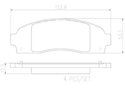 Brembo Premium Low-Met OE Equivalent Pad Brake Pad P24183N - Disc Set
