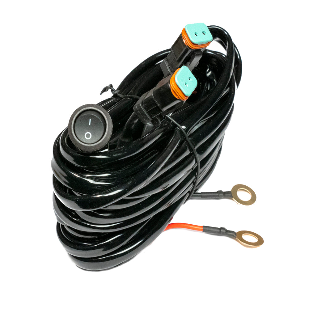 Southern TRU Dual DT Connector Light Bar Wiring Harness 79905 - Rocker Flip-Swit