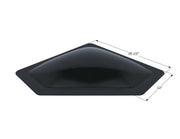 Icon 15354 Durable, Impact-Resistant Polycarbonate - Smoke Skylight NSL229 Dark
