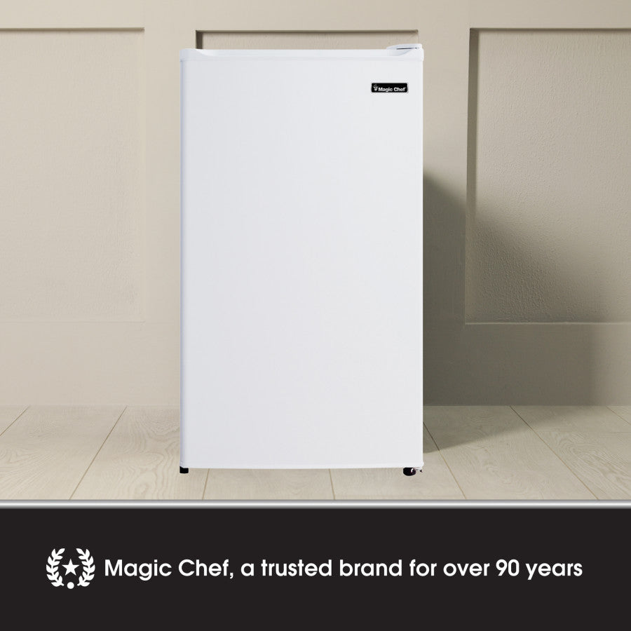 Magic Chef Built-In Can Dispenser Saves Space Refrigerator MCBR350W2 - 3.5 CU FT Manual Defro