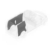 Legend Fleet Lightweight And Precision-Cut Van Wall Liner 154-114-2613 - Gray Duratherm Metris