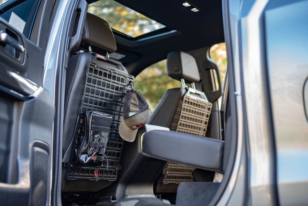 Builtright Limited Lifetime Warranty Molle Cargo Panel 104047 - Seat Back Tech Plate Kit GMC Chev