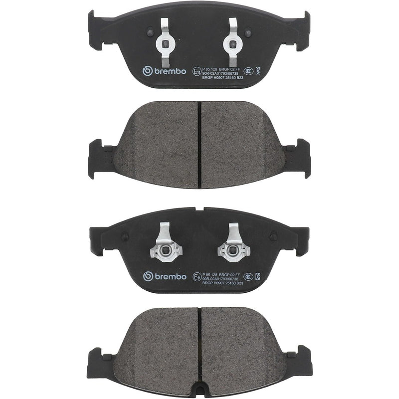 Brembo Premium Low-Met OE Equivalent Pad Brake Pad P85128 - Disc Set