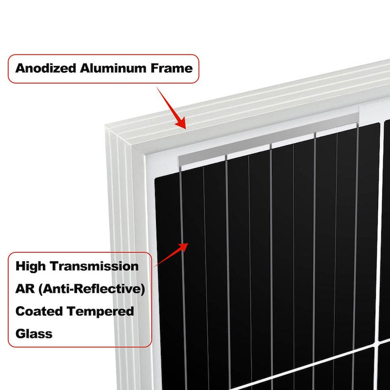 Rich Solar RS-M200 MEGA 200 Solar Panel, 200 Watt, 12 Volt, Monocrystalline
