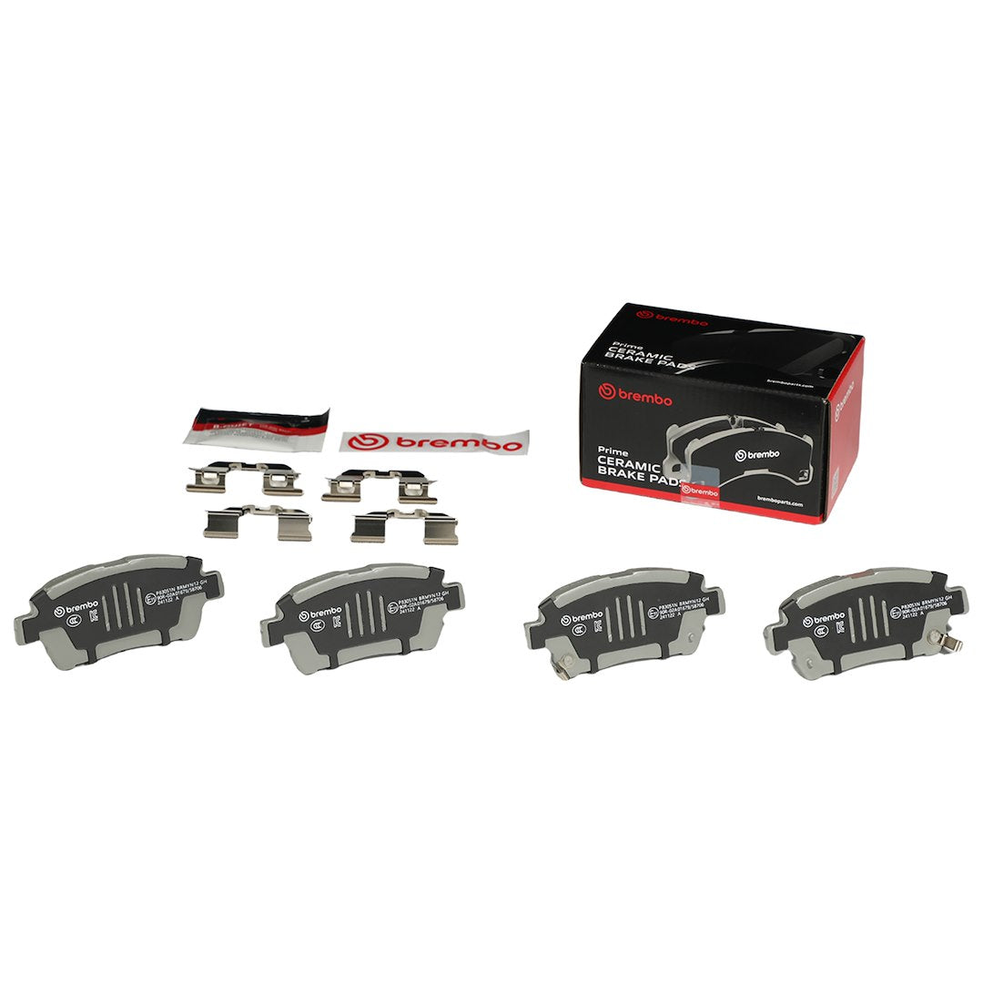 Brembo Premium Low-Met OE Equivalent Pad Brake Pad P83051N - Disc Set