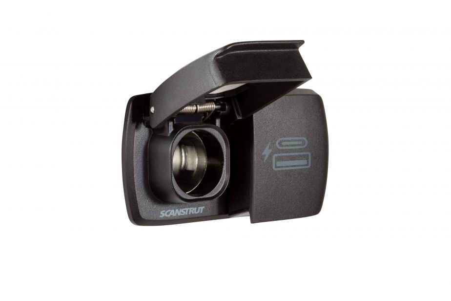 Scanstrut UV Resistant Power Port Socket SC-Multi-F2 - Flip Pro Duo -USB-A USB-C 12