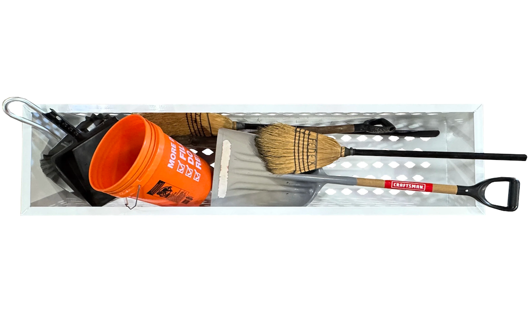 GO IND Mounts Permanently Or Slides In Cargo Organizer 79501 - Dimensions 72X18X10 Shovel Box