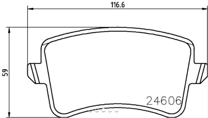 Hella Maximum Durability And Comfort Brake Pad 355025391 - Shoe Set