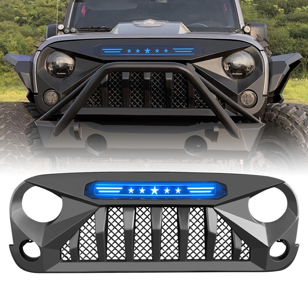 American MOD American Modified Unique Design Grille Amjpaa00116 - Blue Gladiator Star