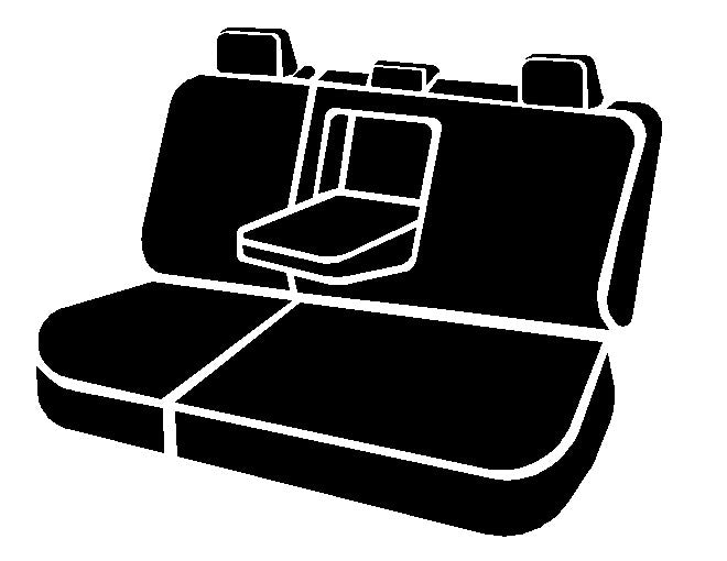 FIA Hand Wash Drip Dry Seat Cover TR42-85 Black - TR Rear 60 40