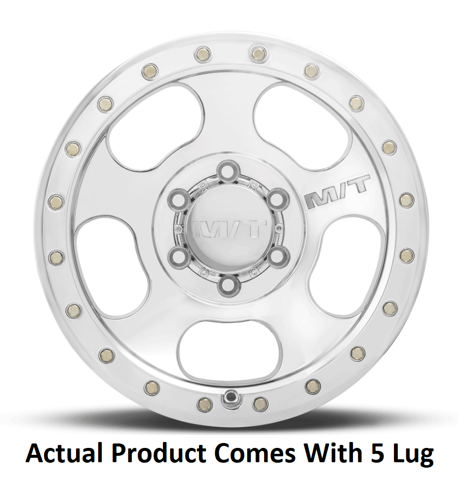 M.T. Wheel Modern Low Profile Cap Design 274660 - 20X9 5X5 MT Canyon Pro Polished