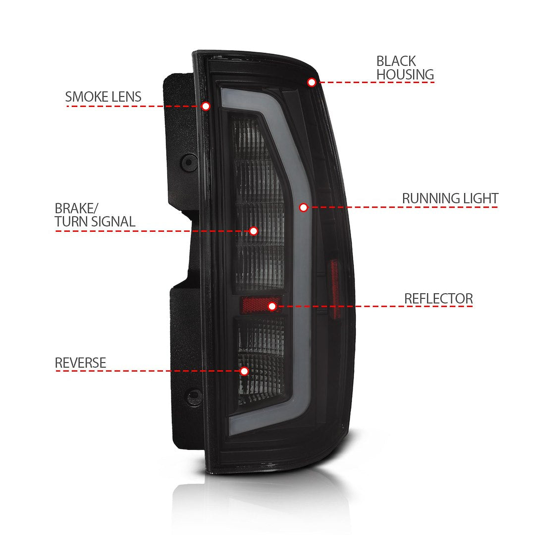 Anzo D.O.T. Compliant To S.A.E. Standards Tail Light Assembly 311488 - Led Taillights