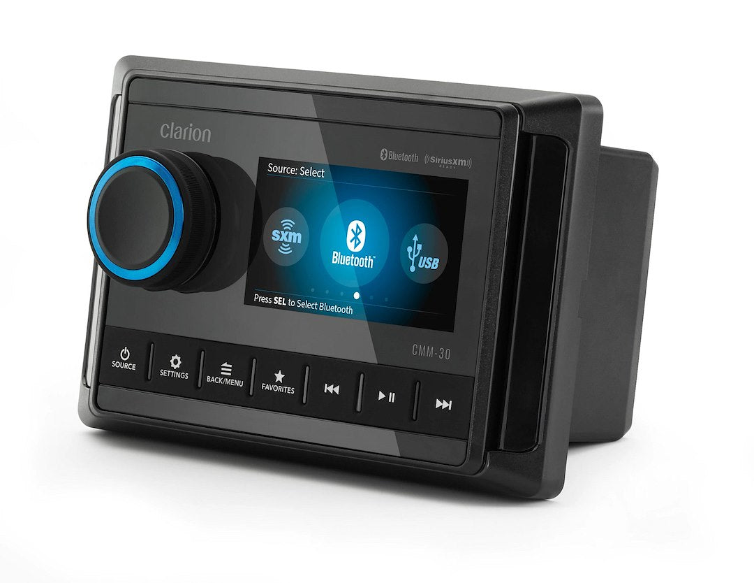 Clarion Intuitive Interface With Large Text Radio 010-03224-00 - Marine Source Unit