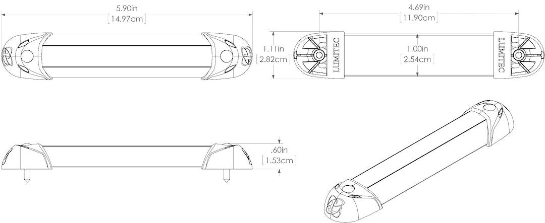 Lumitec 101078 Boat Deck Light - White